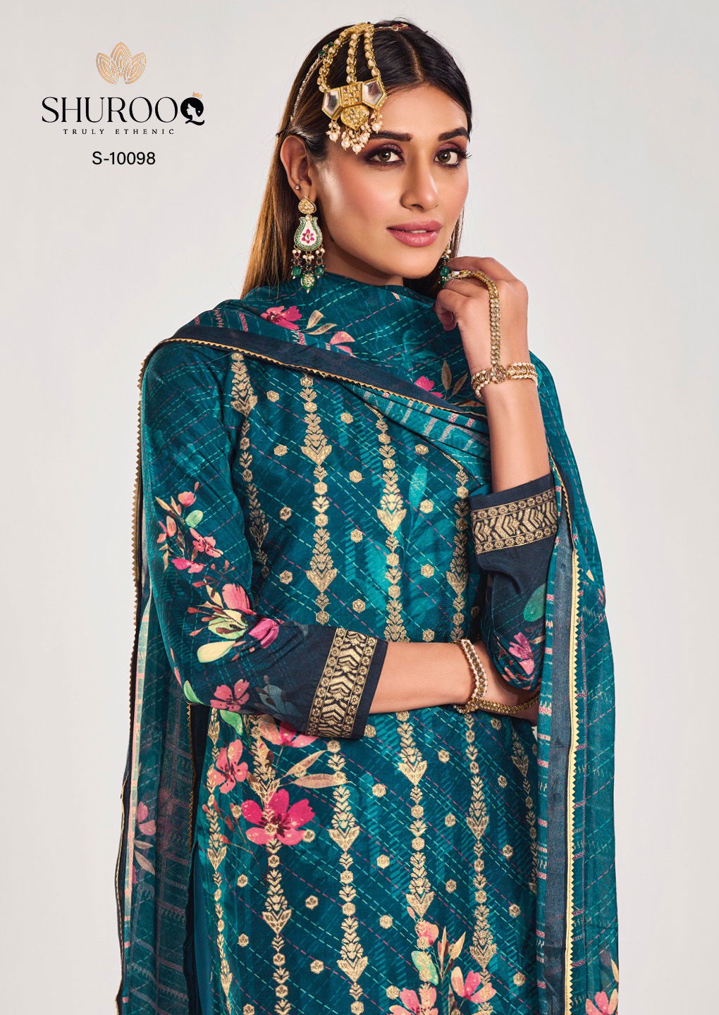 Shurooq Qainat Wholesale Printed Designer Salwar Suits Catalog